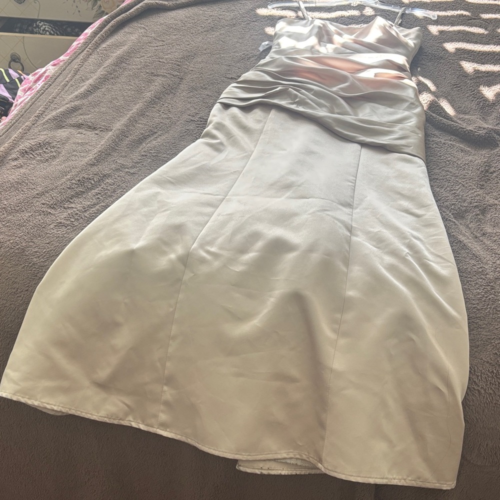 David's Bridal Classic Cream Dress